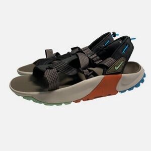 Nike Oneonta Men’s Trail Sandals DJ6604-003 Enamel Green/Black Cobblestone Sz 10